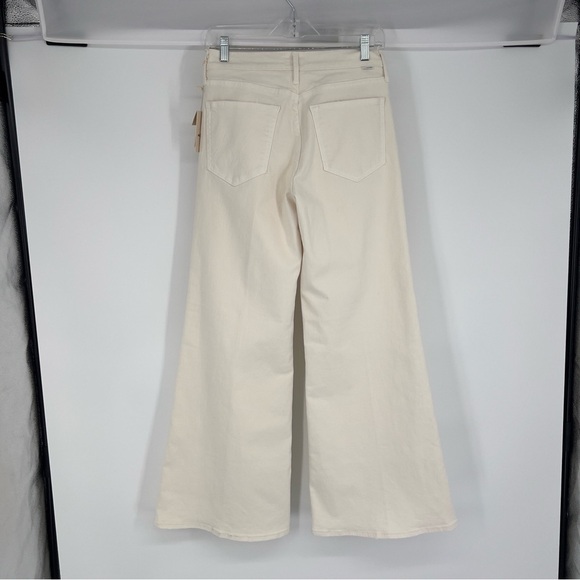 Mother The Twister Skimp Wide Leg Classic Denim Jeans in Cream Puff 28 NWT - Picture 7 of 12